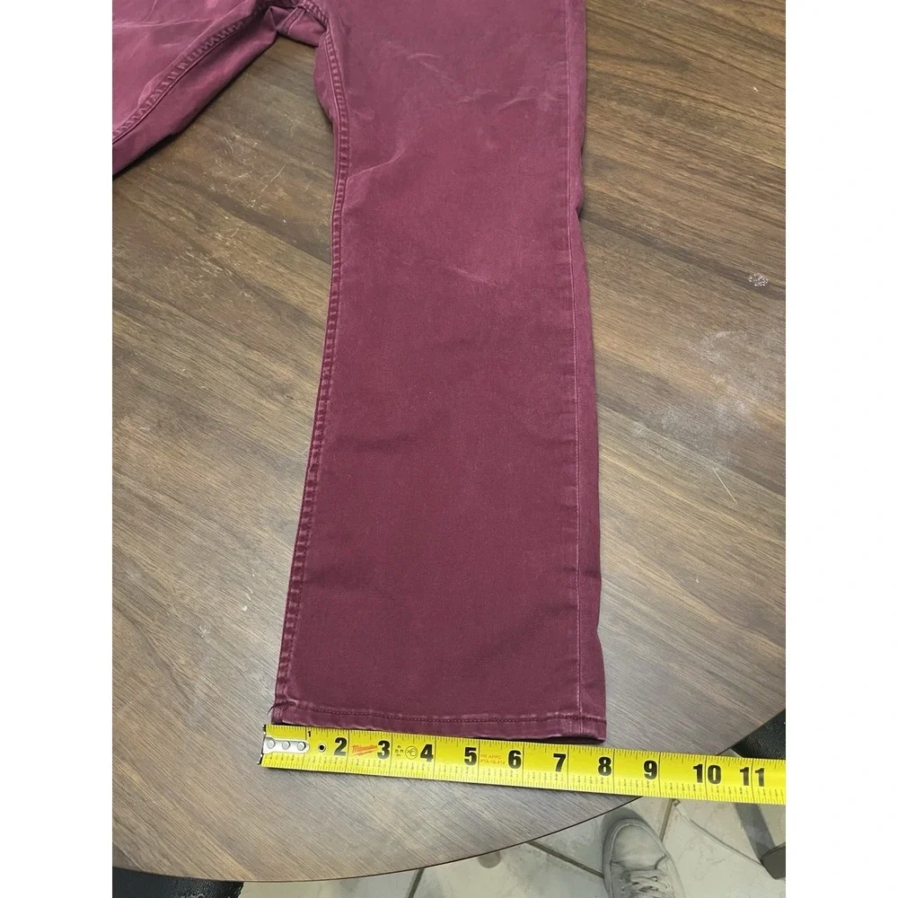 Polo Ralph Lauren 34x30 Burgundy Straight Leg Stretch Twill Pants dress pants